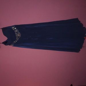 Blue Floor length dress